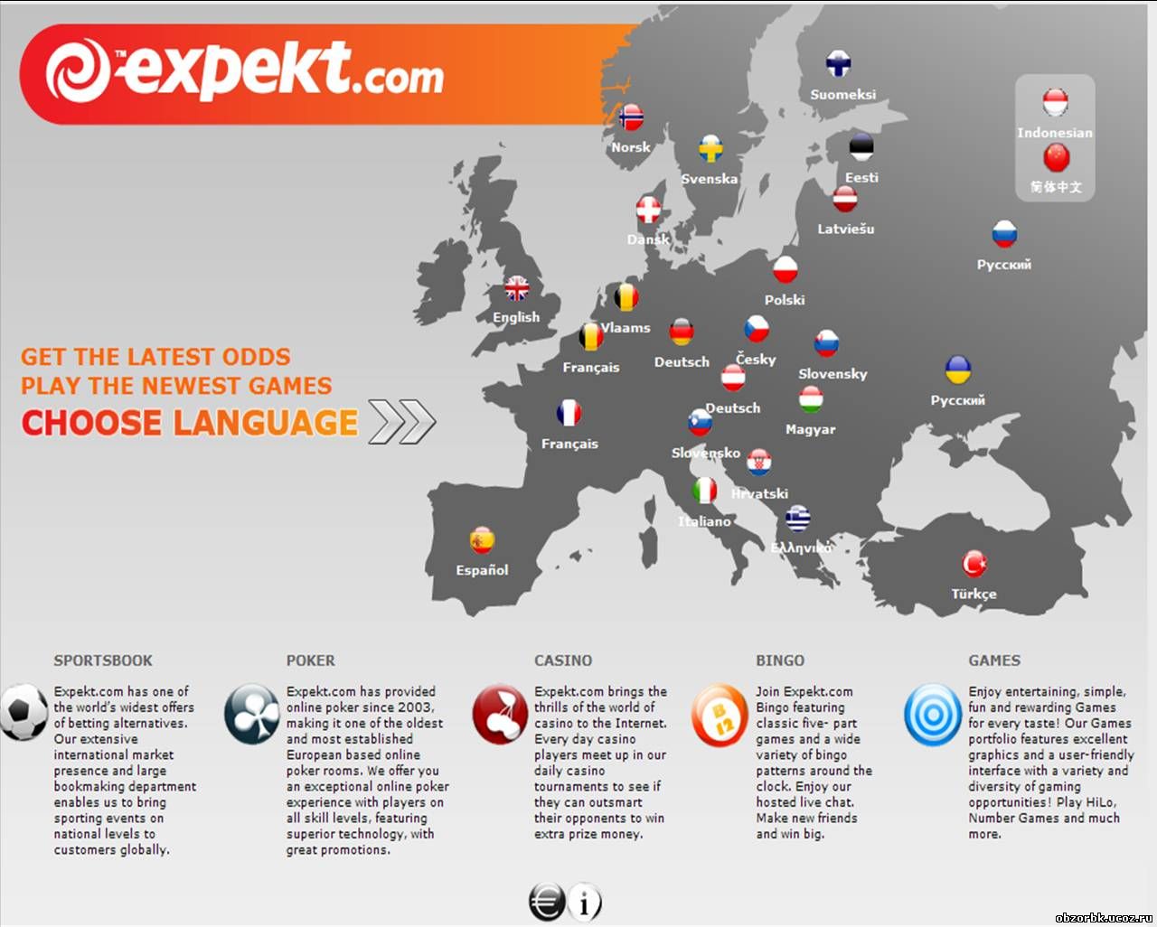 обзор европейской букмекерской конторы онлайн Expekt